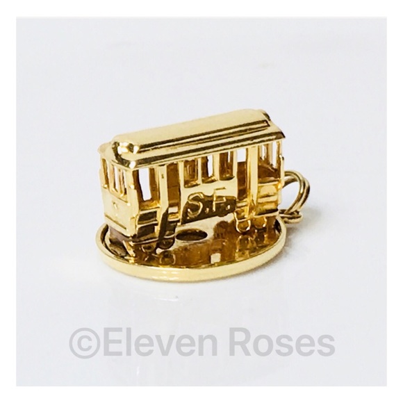14k Gold Mechanical San Francisco Trolley Car